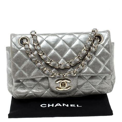 chanel silver bags|Chanel pleated bag.